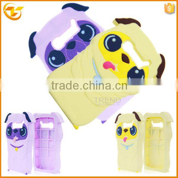 Dog silicon cover case for alcatel one touch pop c5