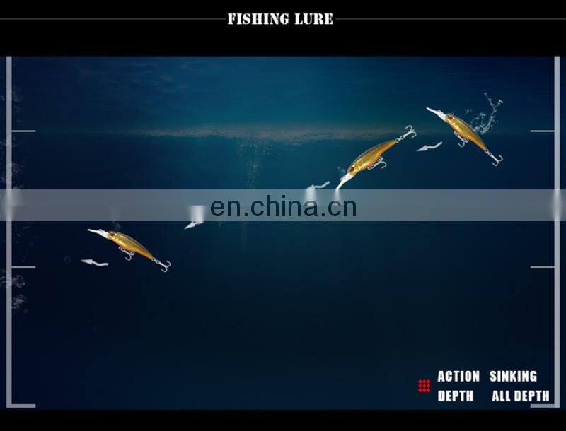 8.5cm 5.8g Wholesale Artificial Fishing Lure Saltwater Freshwater Casting Biat Sinking Minnow