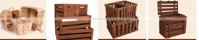 Wooden Crates with Blackboard Retail Display Storage Box Christmas Gift Hampers