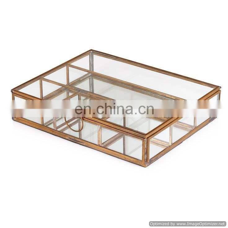 glass jewelry section box