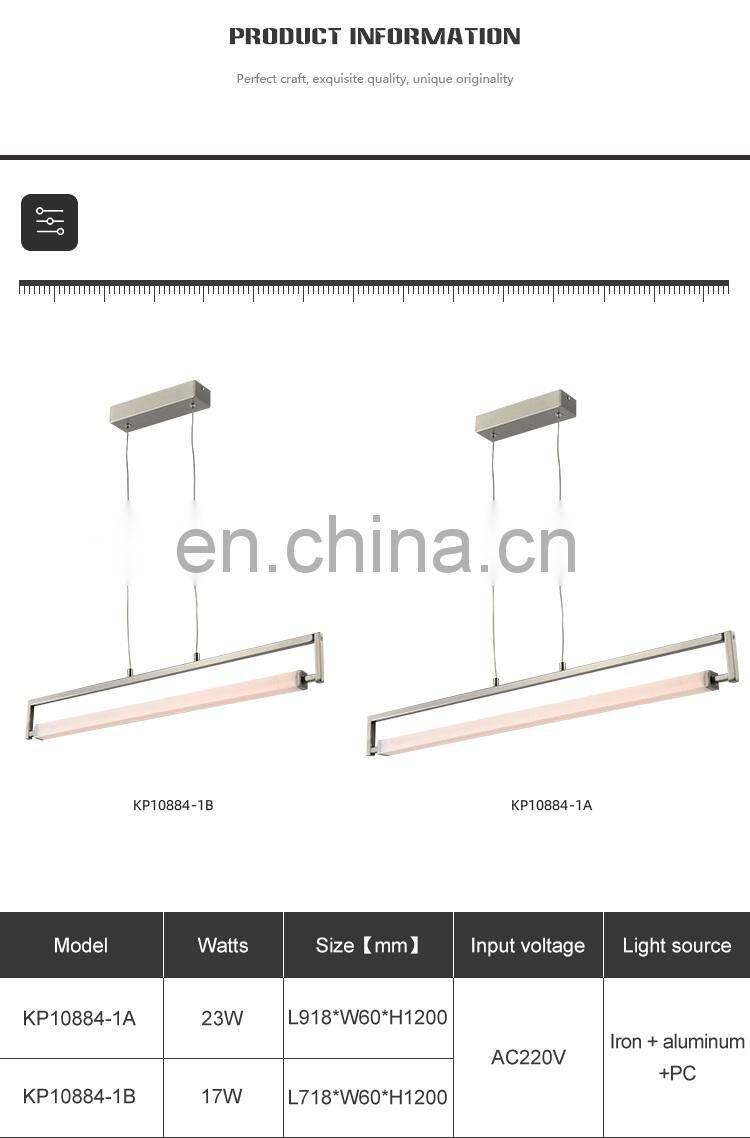 HUAYI Good Quality Nordic Style Bedroom Living Room Indoor Decoration Hanging Chandelier Pendant Lamp