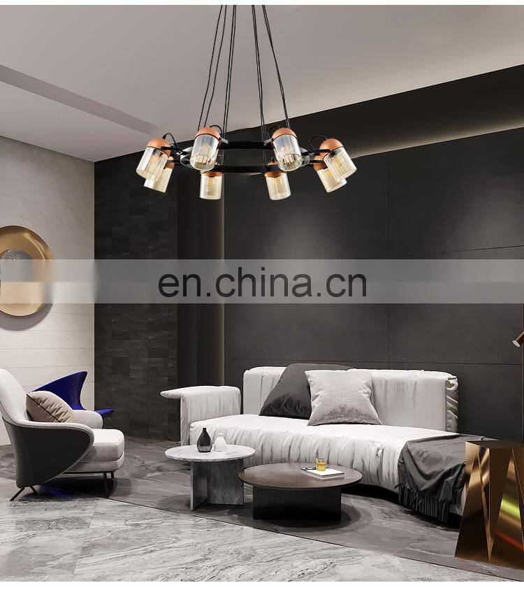 HUAYI New Model Simple Style Modern E14 Bulb 300w 480w Living Room Bedroom Indoor Pendant Light