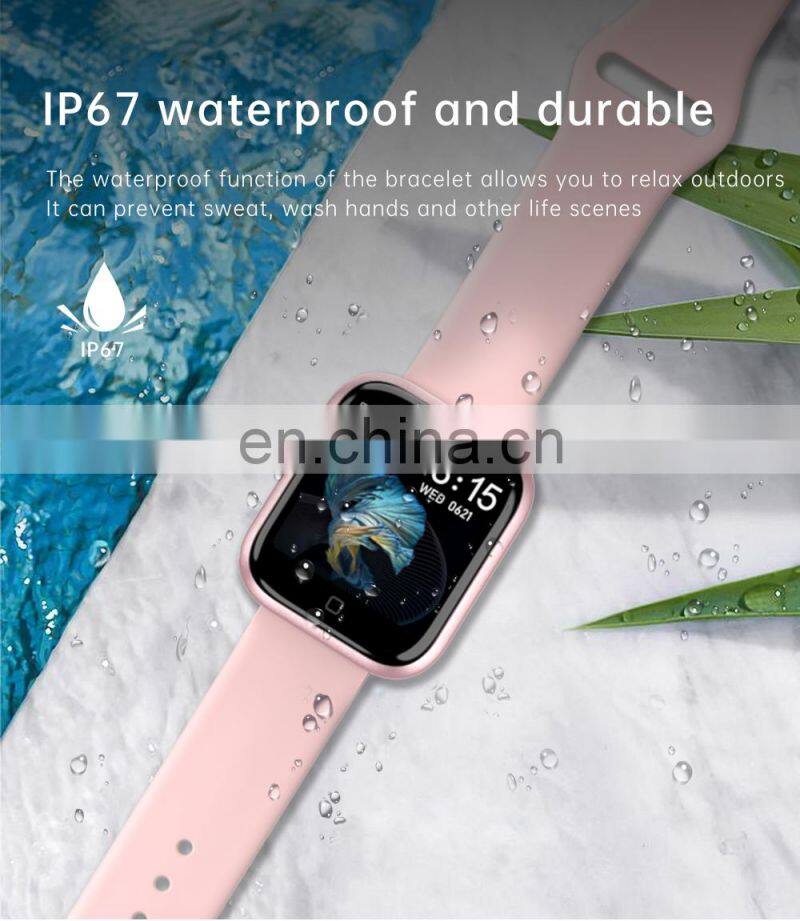 T80S Smart Watch Women Men Sports Fashion Ip68 Waterproof Fitness Tracker Heart Rate Smartwatch