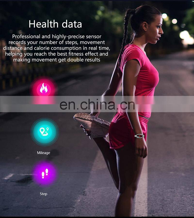 SANDA E68 Women Creative Stainless Steel Fitness Tracker Watch Business Smart Digital Sports Wristwatch