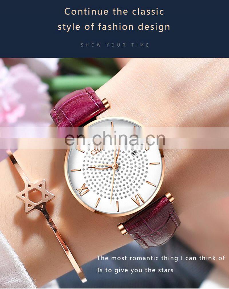 Chenxi 310 Latest Analog Women Quartz Watches Roman Dial Luxury Ladies Watch Diamond