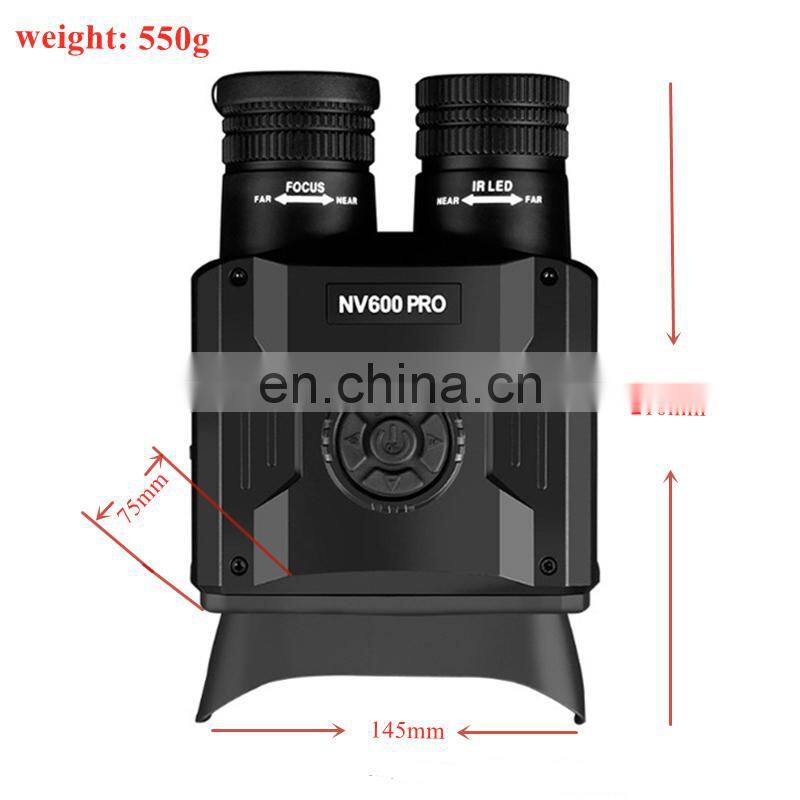 New design NV600 Pro 3.5-inch large screen infrared HD digital 500M hunting night vision binoculars