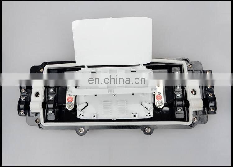 Hot selling high durable 48 Core 2 inlet 2 outlet Fiber optic Flat mechanical joint closure