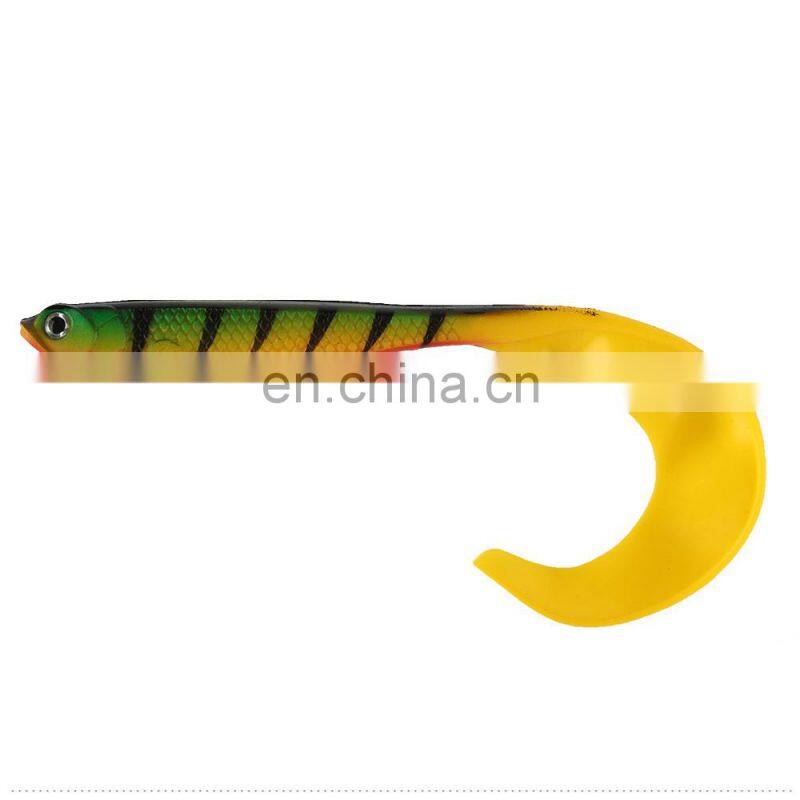 JOHNCOO 12cm 6g Large Soft Fish 4pcs Realistic Plastic Fish Pike Soft Fish Lure