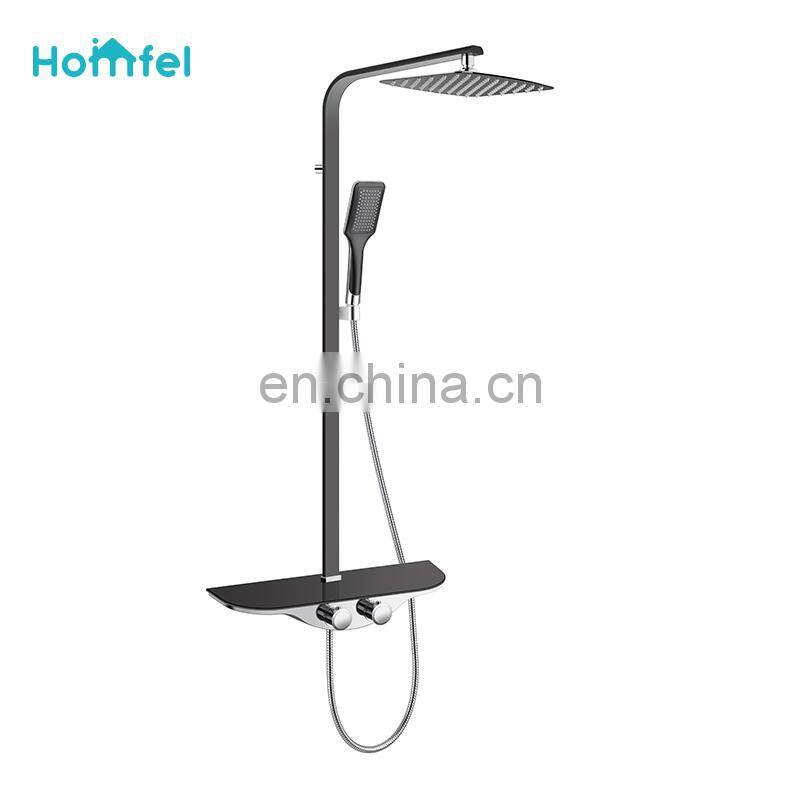 Shower faucet set Wall Mount Shower System Kit Hot Cold Water Shower Mixer