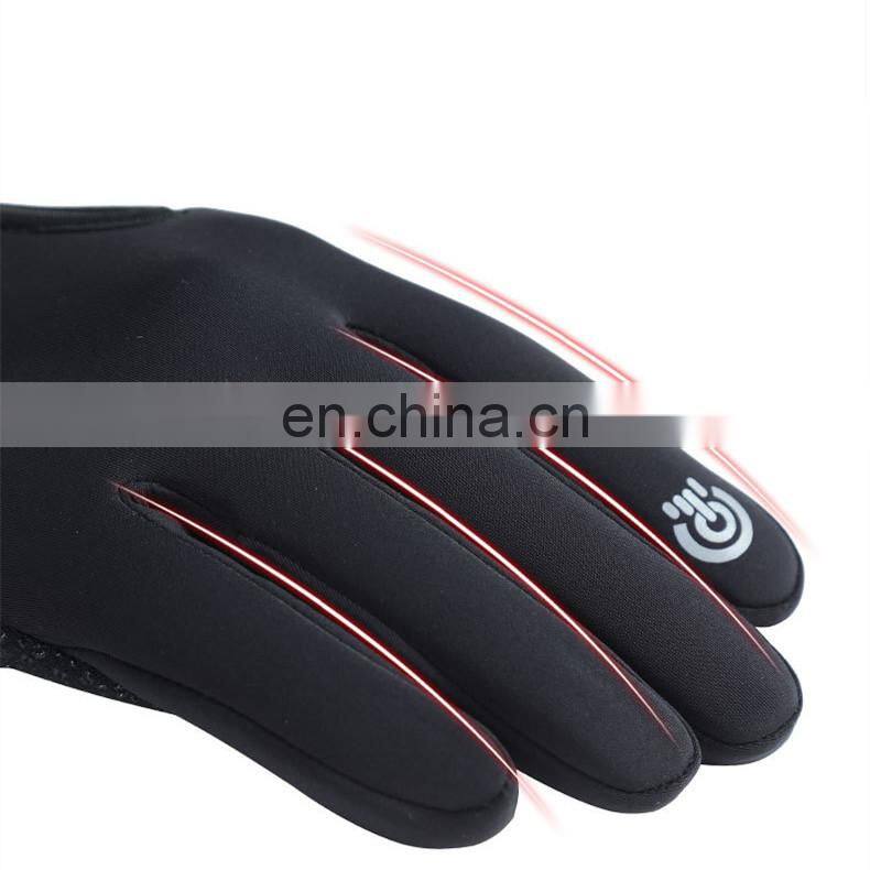 Outdoor Sports Gloves Touch Screen Men Driving Motorcycle Snowboard Gloves Non-slip Ski Warm Fleece Gloves