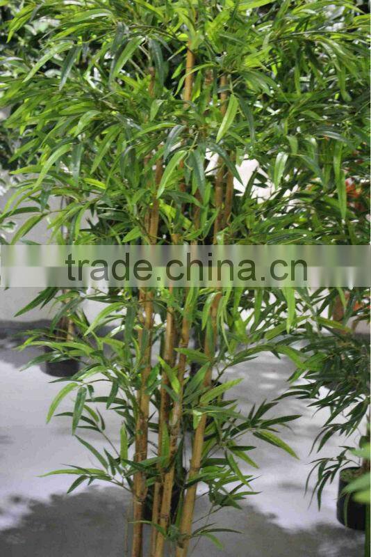 artificial /fake bamboo with natural stem and high-grade leaves stem/artificial /outdoor artificial bamboo