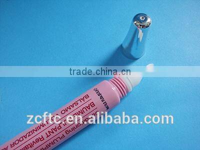 green plastic airless tube packaging cosmetics tubes with flip top cap, 50g cosmetic packaging tube for faical mask