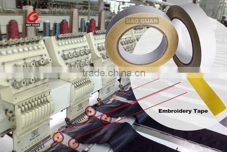 Double sided adhesive tape embroidery tape manufacturer