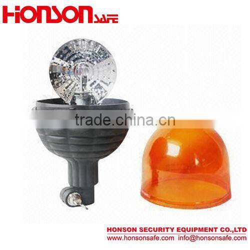 Traffic rotating flashing warning beacon with E-mark HTR-706