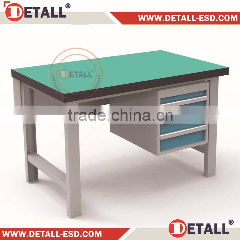 industrial heavy duty workbench in electronics working area