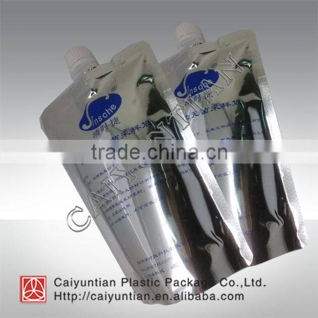 Special shape plastic packing bag for bath goods