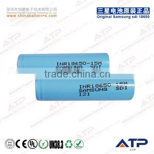 Samsung 3.6v 1500mah battery / Samsung INR18650-15M / 18650 15m