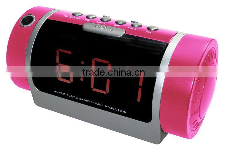 long shape desktop Projector Clock Radio