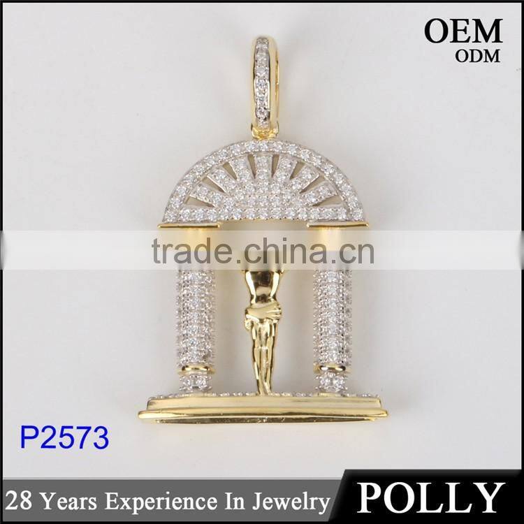 2016 newest style silver jesus pendant mold jewelry wholesale