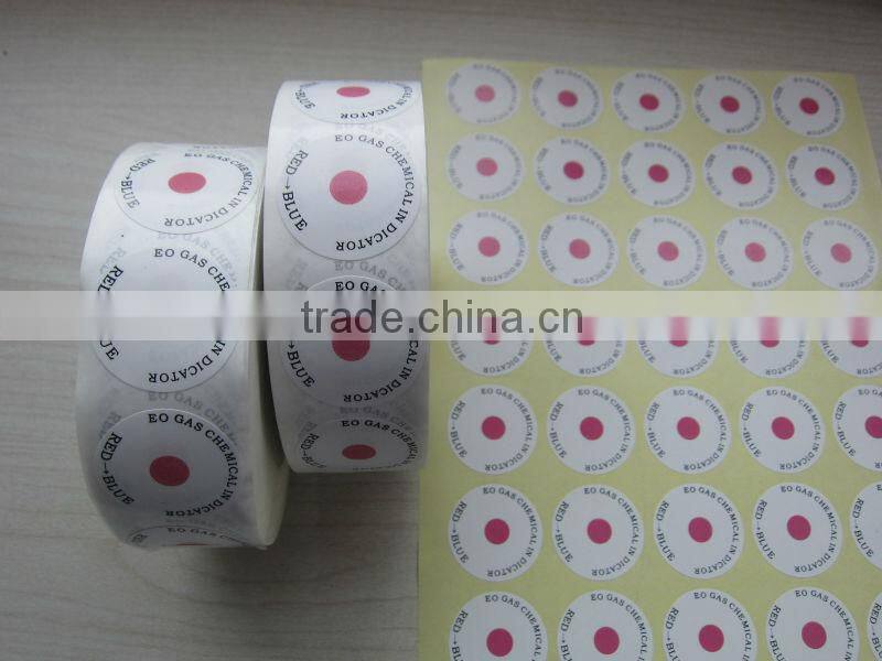 2014 gamma ray sterilization indicator label and ETO EO Steam sterilization