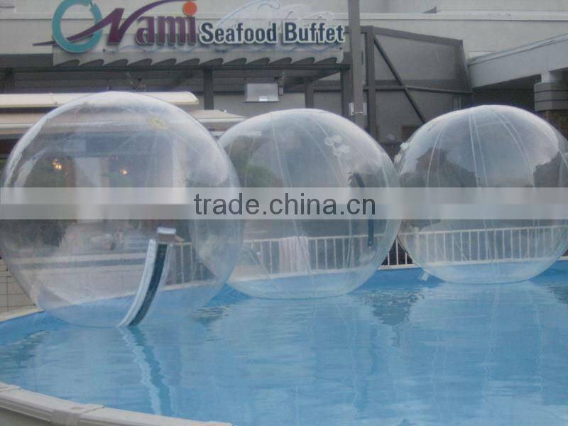 Transparent inflatable water sphere for sale/ bubble ball water