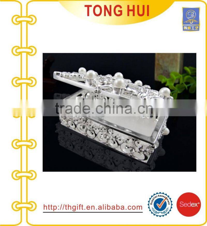 Czech Drilling silver big Pearl Jewel box
