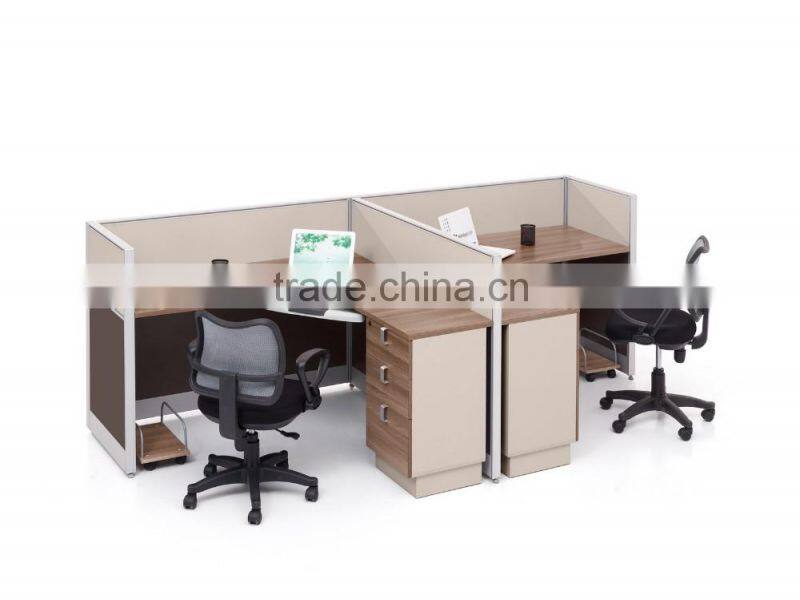 aluminum partition office cubicle workstations design for 4 people