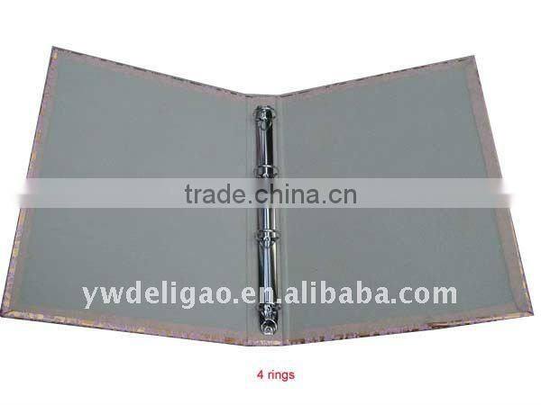 Paris Triumphal Arch Printed Art Paper Wrapping O Ring Binder Desktop File Folder for Office Stationery Cardboard A4 or FC Size