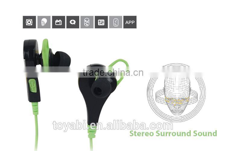 bluetooth noise cancelling headphone it is in-ear earphone with flat cable