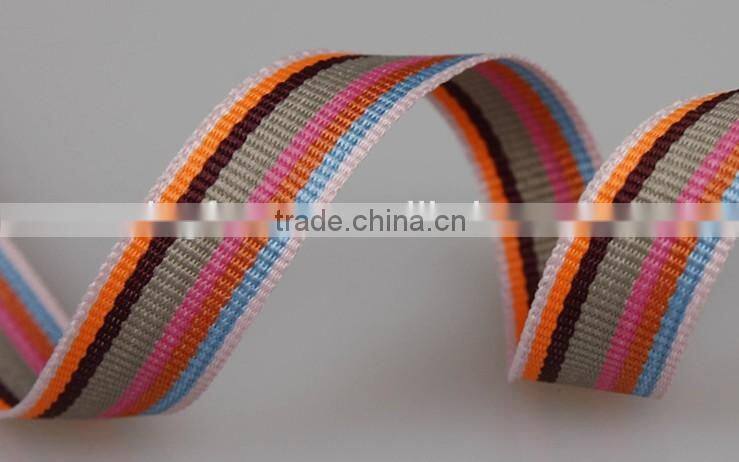colorful plain and badge camouflage cotton belt, polyester webbing