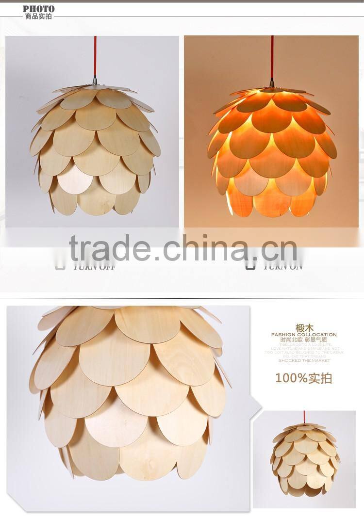 Modern creative style elegant wooden pendant lamp/lighting JK-8005B-32 LED pendant light
