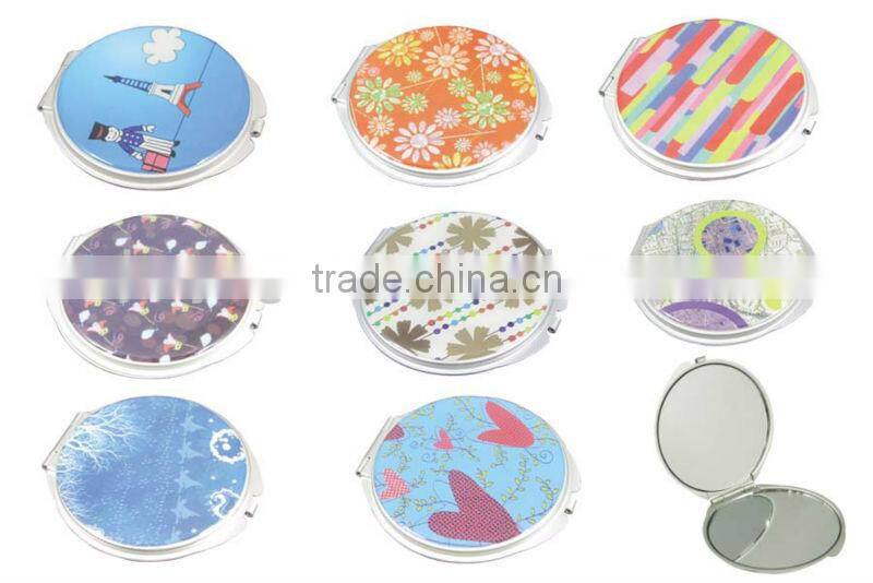 metal customize design blank compact mirror