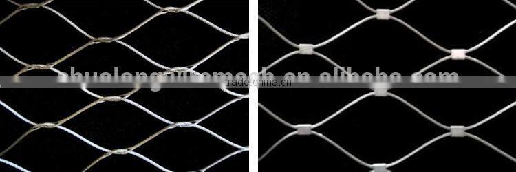 stainless steel cable rope bird netting mesh