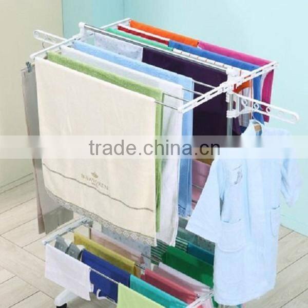 Mobile stainless steel clothes drying rack, scalable modern balcony clothes drying rack E3