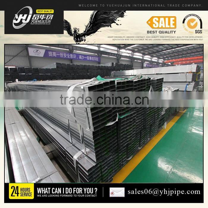 galvanized square rectangular pipe