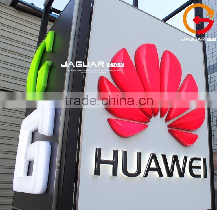 blue led lightign 3d plastic acrylic blister letter sign