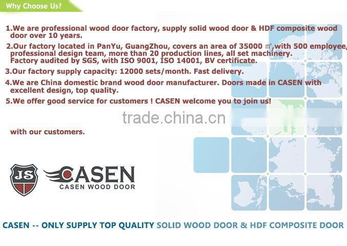 Guangzhou custom double swing MDF engineered door for business office