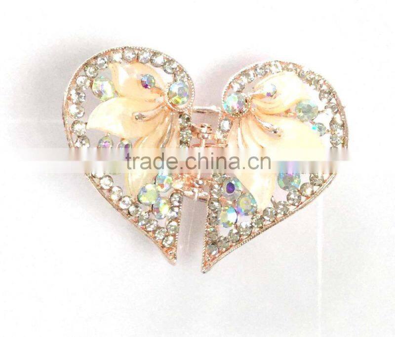 Colorful crystal hair claws Fashion hair claw girl's fashion jewelry