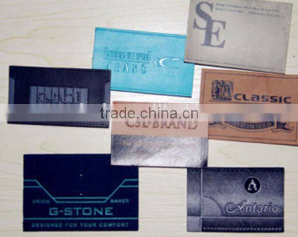 high quality custom genuine leather label