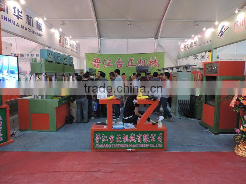 Newest technique high efficiency double color rubber sole fully automatic hydraulic machine