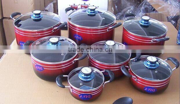 Aluminum cheapest price Pressed Non-stick stewpot stock pot casserole set