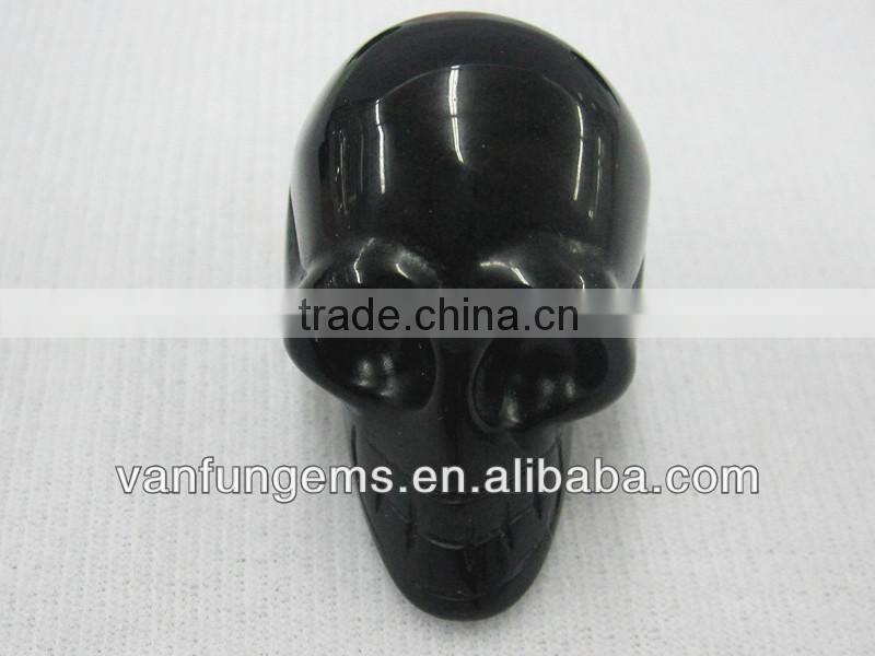 Black Obsidian Crystal Carving Skull