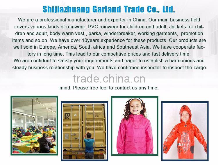 high quality Waterproof Adult Rain Poncho Material fashion adult raincoat