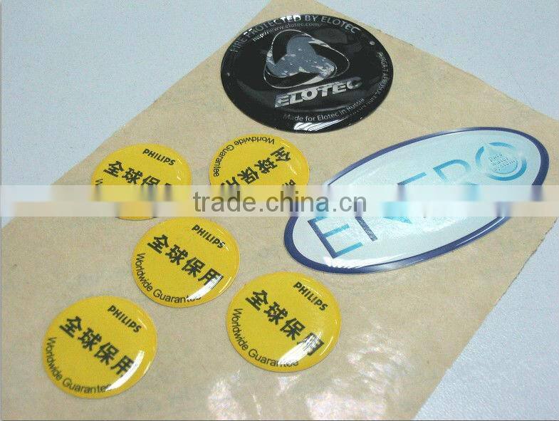 Custom 3m make epoxy resin 3d epoxy dome sticker Dome epoxy dome sticker doming machine