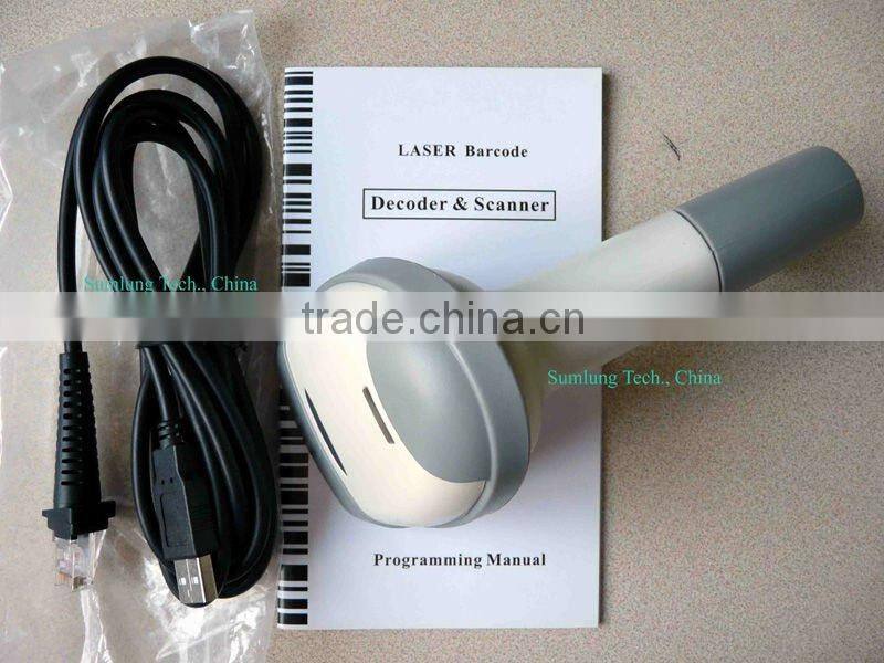 Auto-Scan Desktop Laser Bar Code Scanner Sumlung SL-7900 USB port Handheld with Stand