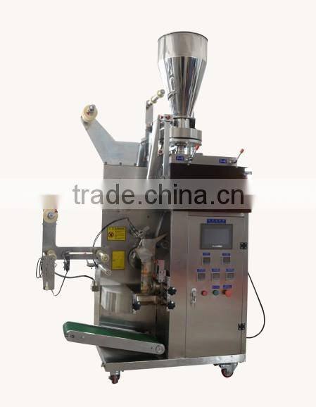 DXDC-6 pyramidal and rectangular (flat) tea bag (with string and tag) packing machine for nylon cloth