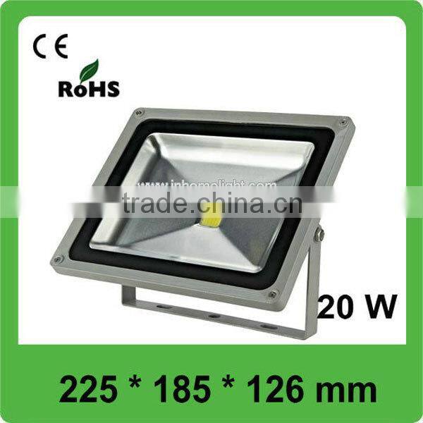 3 years warranty CE&ROHS AC85v-265v waterproof IP66 20W led flood light