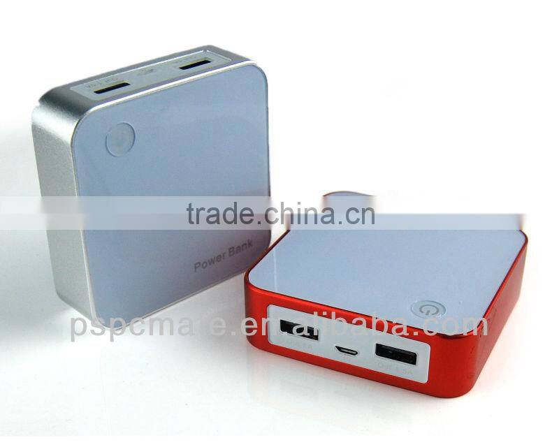 Square power bank with led screen
