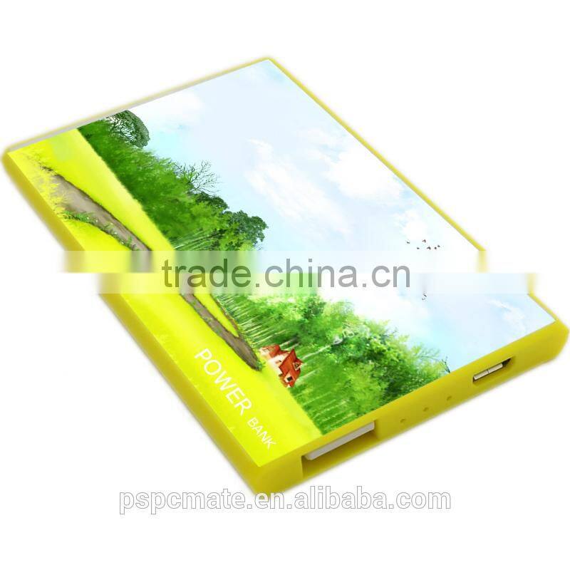 Card shape power bank for mobile with 2200mah capacity