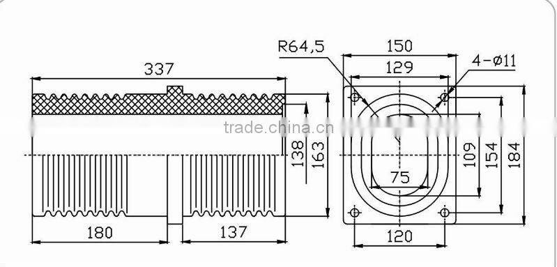 12kV Epoxy Resin Wall Bushing Insulator